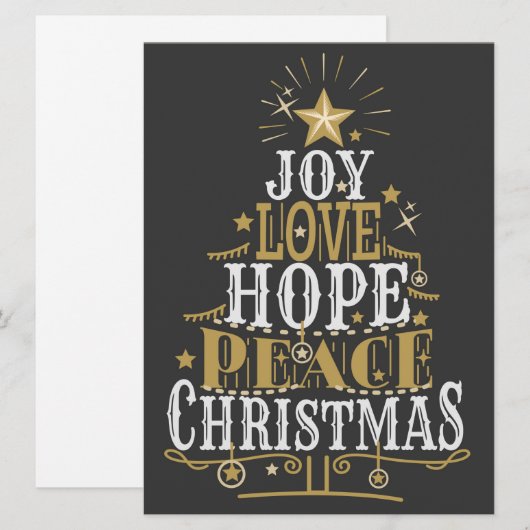 Weihnachtskarte Feiertagskarte (Vorne/Hinten)