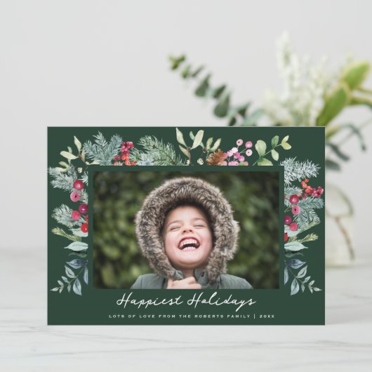 Weihnachtskarte Feiertagskarte (Stehend Vorderseite)