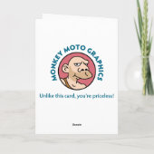 Weihnachtskarte Feiertagskarte (Rückseite)