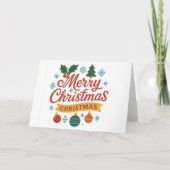 Weihnachtskarte Feiertagskarte (Vorderseite)