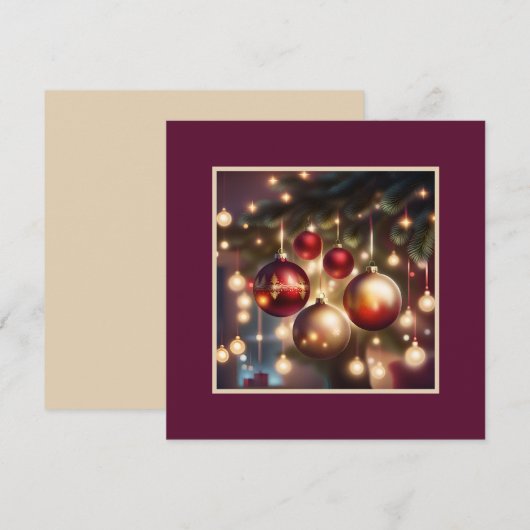 Weihnachtskarte Feiertagskarte (Vorne/Hinten)