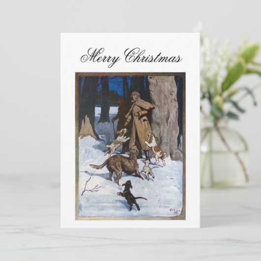 Weihnachtskarte Feiertagskarte (Stehend Vorderseite)