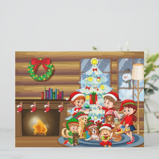 Weihnachtskarte Feiertagskarte (Stehend Vorderseite)