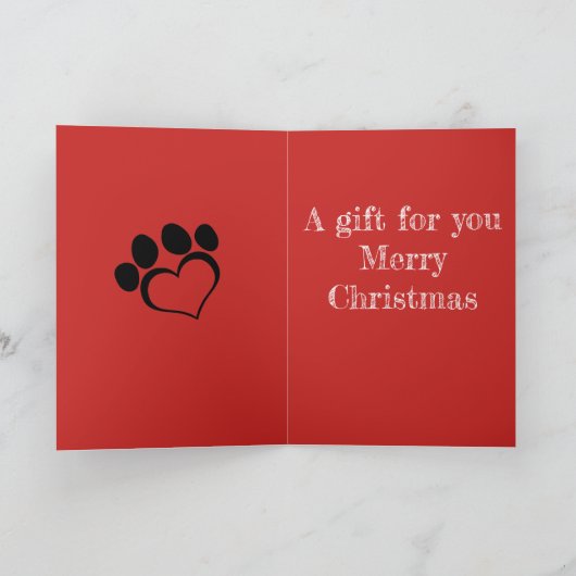 Weihnachtskarte Feiertagskarte (Innenseite)