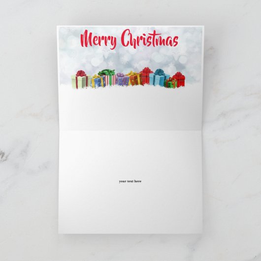 Weihnachtskarte Feiertagskarte (Innenseite)