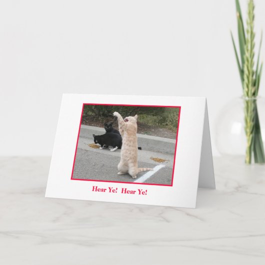 Weihnachtskarte Feiertagskarte (Vorderseite)