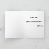 Weihnachtskarte Feiertagskarte (Innenseite)