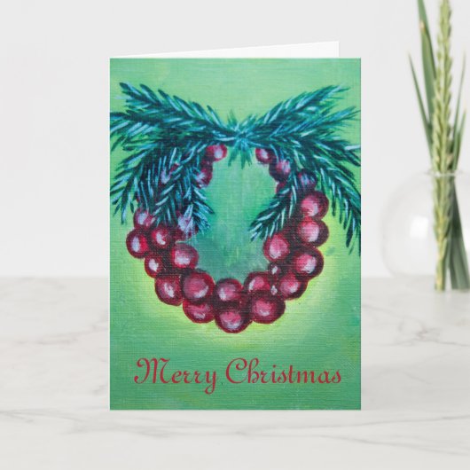 Weihnachtskarte Feiertagskarte (Vorderseite)