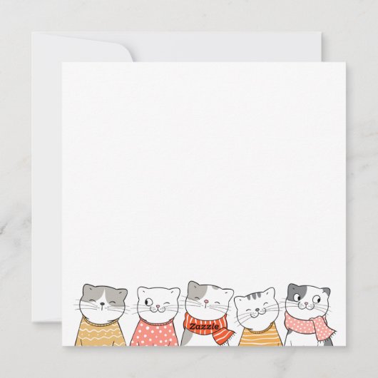 Weihnachtskarte Feiertagskarte (Rückseite)