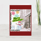 Weihnachtskarte Feiertagskarte (Vorderseite)