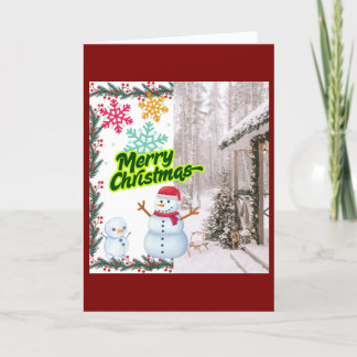 Weihnachtskarte Feiertagskarte