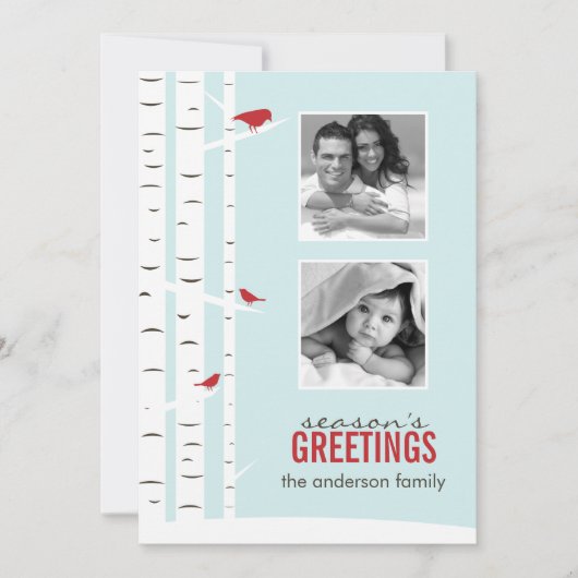 Weihnachtskarte Feiertagskarte (Vorderseite)