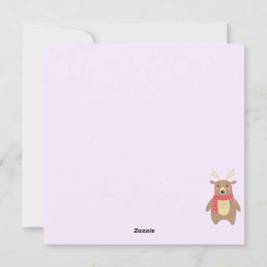 Weihnachtskarte Feiertagskarte (Rückseite)