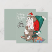 Weihnachtskarte Feiertagskarte (Vorne/Hinten)