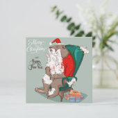 Weihnachtskarte Feiertagskarte (Stehend Vorderseite)