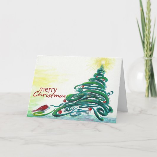 Weihnachtskarte Feiertagskarte (Vorderseite)