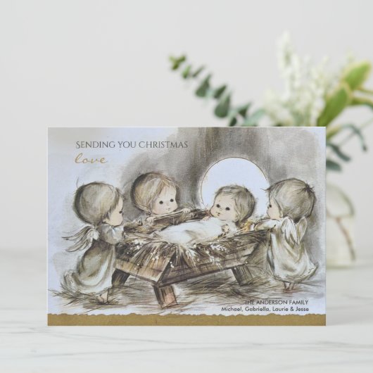 Weihnachtskarte Feiertagskarte (Stehend Vorderseite)