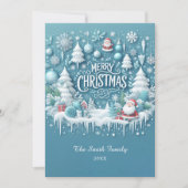 Weihnachtskarte Feiertagskarte (Vorderseite)