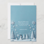 Weihnachtskarte Feiertagskarte (Rückseite)