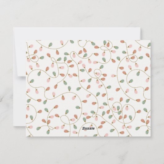 Weihnachtskarte Feiertagskarte (Rückseite)