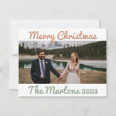 Weihnachtskarte Feiertagskarte (Vorderseite)