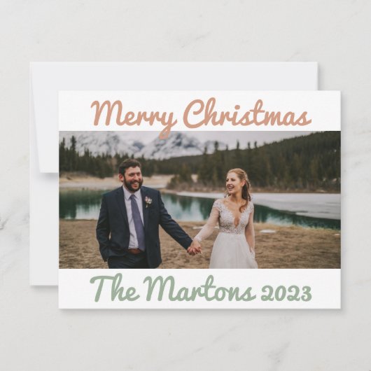 Weihnachtskarte Feiertagskarte (Vorderseite)