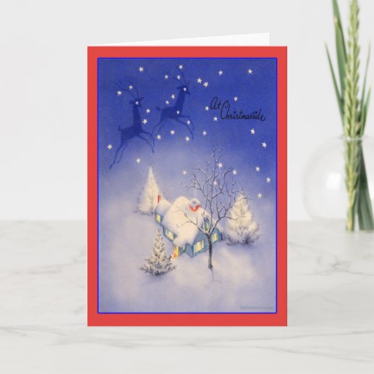 Weihnachtskarte Feiertagskarte (Vorderseite)
