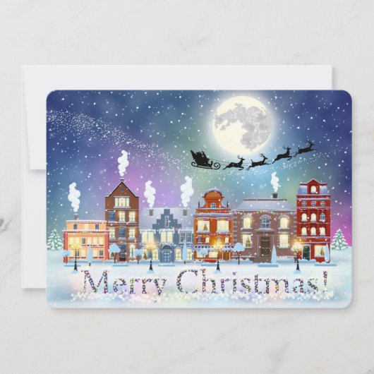 Weihnachtskarte Feiertagskarte (Vorderseite)