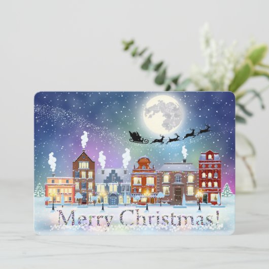 Weihnachtskarte Feiertagskarte (Stehend Vorderseite)