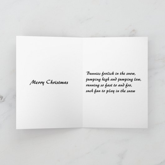 Weihnachtskarte Feiertagskarte (Innenseite)