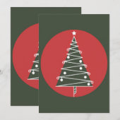 Weihnachtskarte Feiertagskarte (Vorne/Hinten)