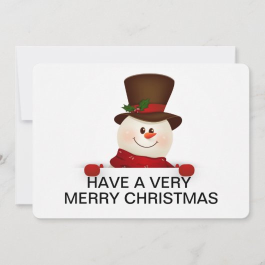 Weihnachtskarte Feiertagskarte (Vorderseite)