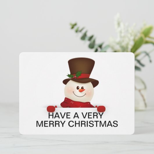 Weihnachtskarte Feiertagskarte (Stehend Vorderseite)