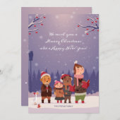 Weihnachtskarte Feiertagskarte (Vorne/Hinten)