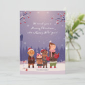 Weihnachtskarte Feiertagskarte (Stehend Vorderseite)