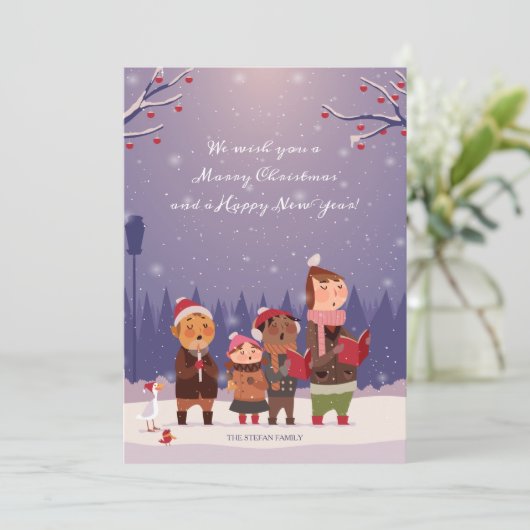 Weihnachtskarte Feiertagskarte (Stehend Vorderseite)