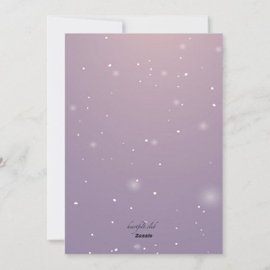 Weihnachtskarte Feiertagskarte (Rückseite)