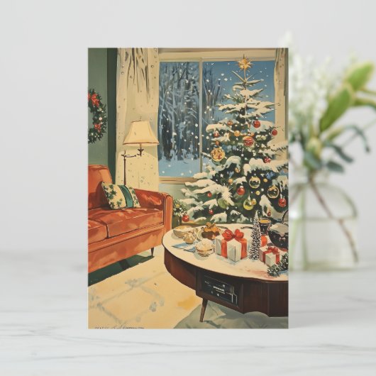 Weihnachtskarte Feiertagskarte (Stehend Vorderseite)