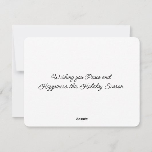 Weihnachtskarte Feiertagskarte (Rückseite)