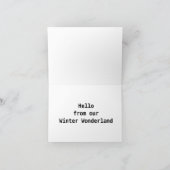 Weihnachtskarte Feiertagskarte (Innenseite)