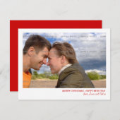 Weihnachtskarte Feiertagskarte (Vorne/Hinten)