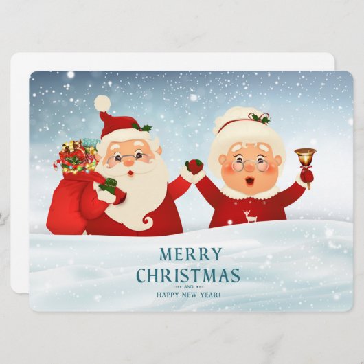 Weihnachtskarte Feiertagskarte (Vorne/Hinten)