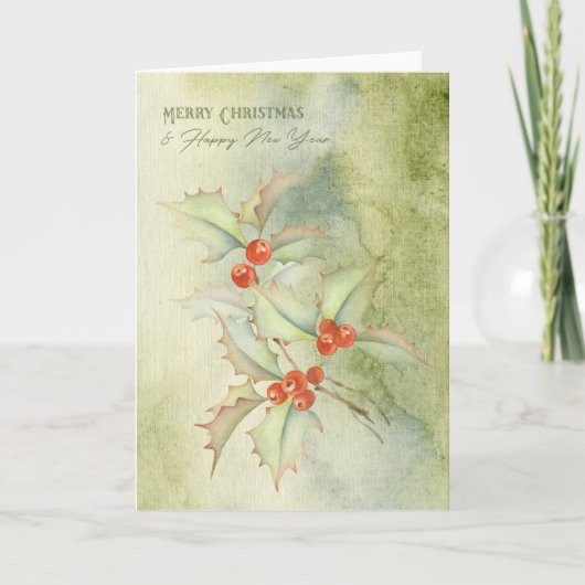 Weihnachtskarte Feiertagskarte (Vorderseite)