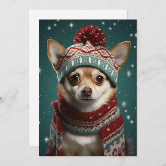 Weihnachtskarte Feiertagskarte (Vorne/Hinten)