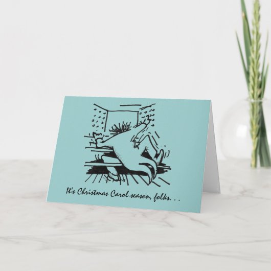 Weihnachtskarte Feiertagskarte (Vorderseite)