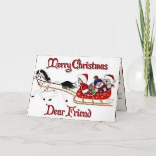 Weihnachtskarte Feiertagskarte (Vorderseite)