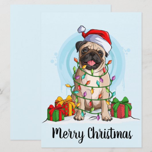 Weihnachtskarte Feiertagskarte (Vorne/Hinten)