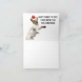 Weihnachtskarte Feiertagskarte (Innenseite)