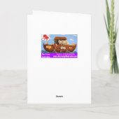 Weihnachtskarte Feiertagskarte (Rückseite)