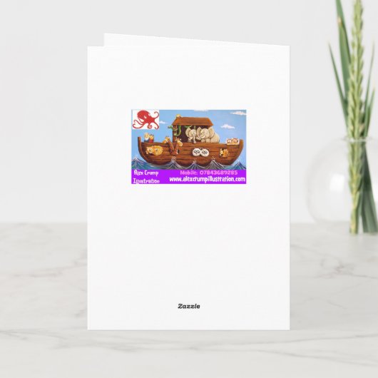 Weihnachtskarte Feiertagskarte (Rückseite)